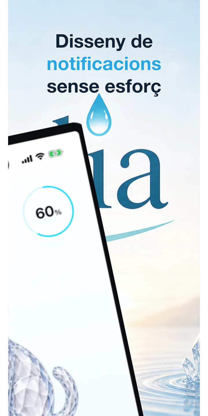 Aqualia reminder plan screenshot showing the next suggested drink and timeline
