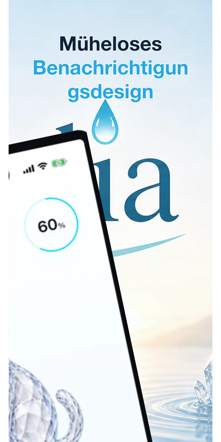 Aqualia reminder plan screenshot showing the next suggested drink and timeline
