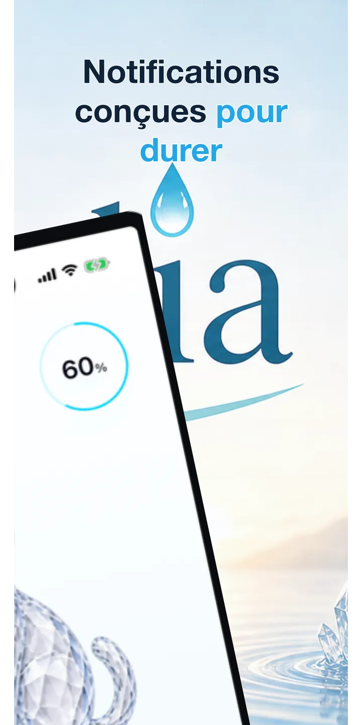 Aqualia reminder plan screenshot showing the next suggested drink and timeline