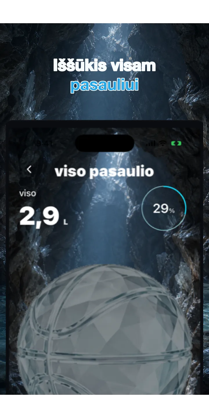 Aqualia collection screenshot showing unlocked crystal items