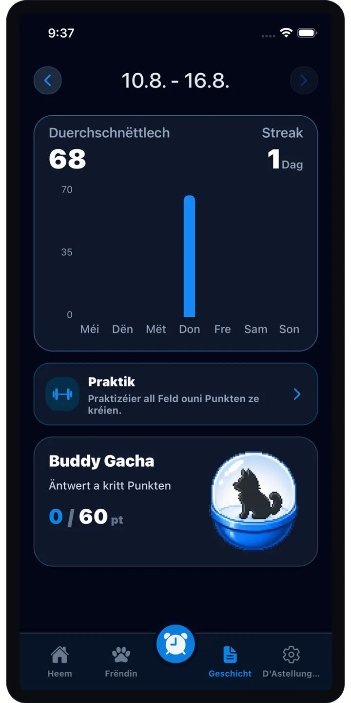 BrainUp share editor screenshot showing a styled result card ready to share