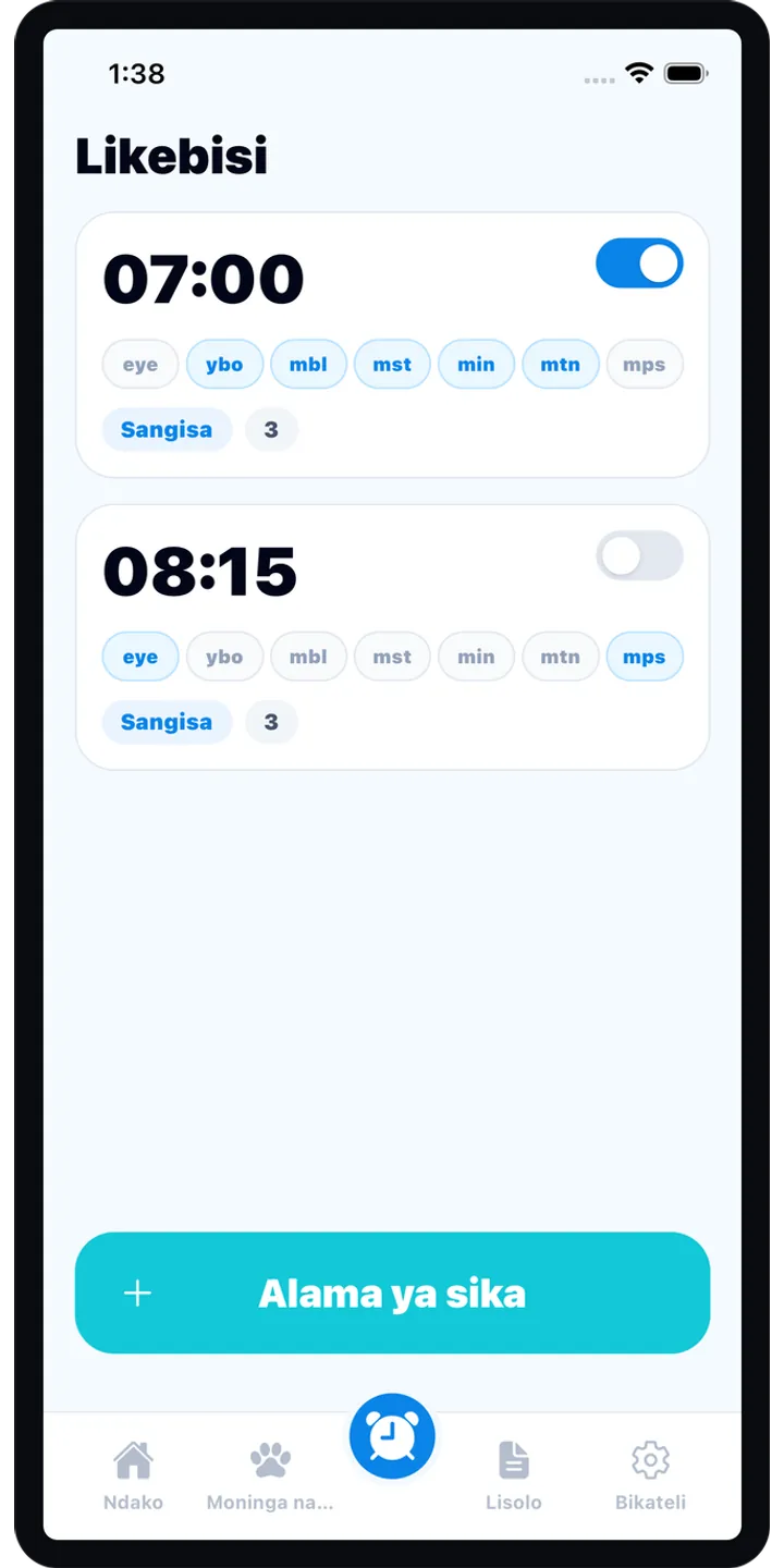 BrainUp quick math mission screenshot showing the wake-up brain training flow