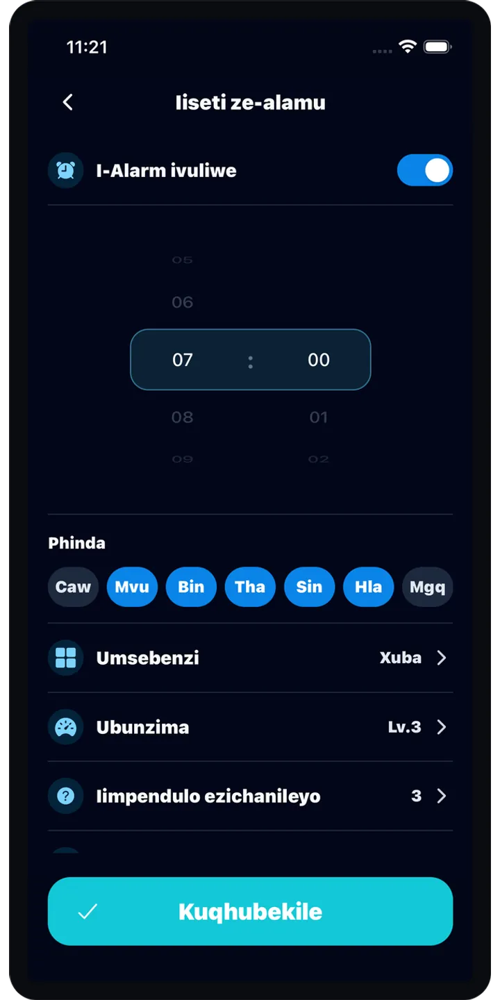 BrainUp morning result screenshot showing the brain boot score and shiba stamp reward