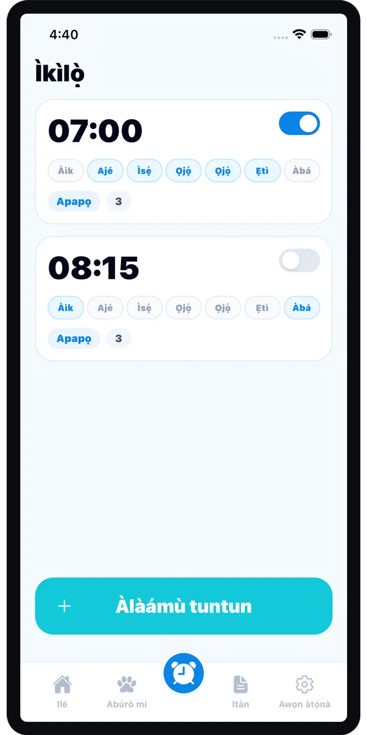 BrainUp quick math mission screenshot showing the wake-up brain training flow