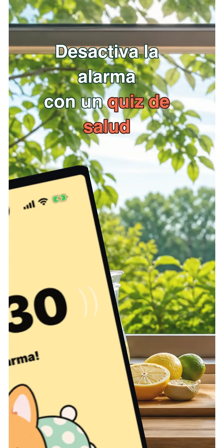 HealthUp morning quiz screenshot showing the wake-up health question flow