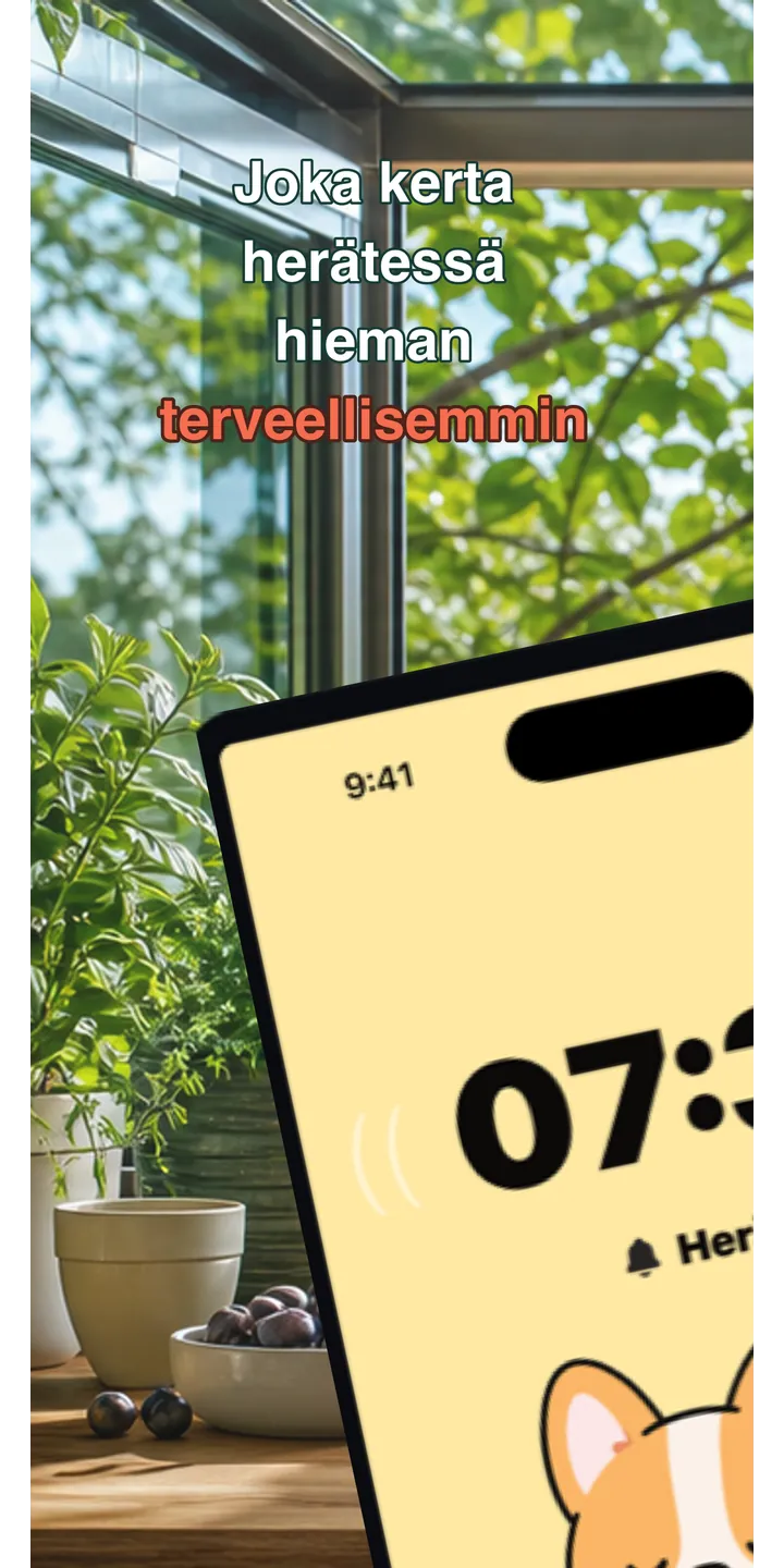 HealthUp home screen screenshot showing the next alarm and morning overview