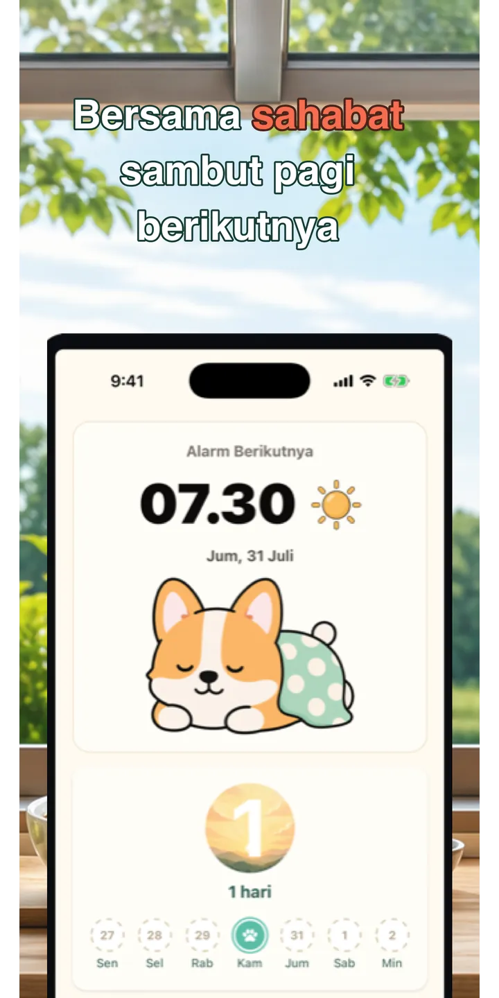 HealthUp Sunday boss screenshot showing the weekly review challenge