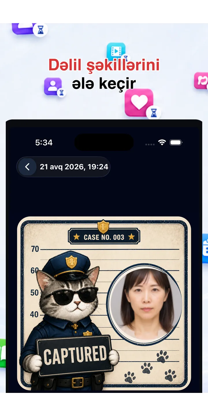 Officer Meow history screen showing focus activity over time