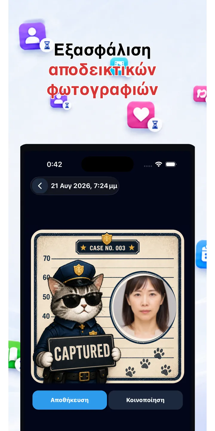 Officer Meow history screen showing focus activity over time
