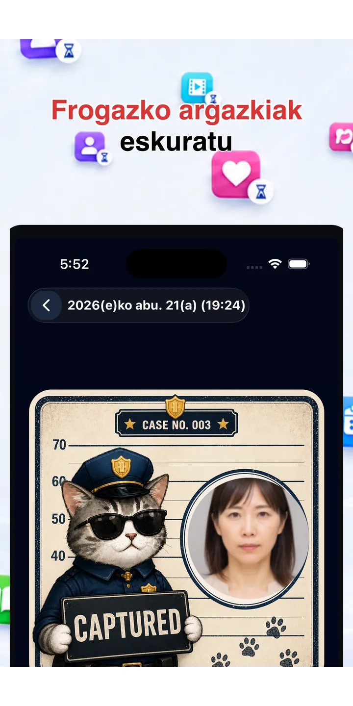 Officer Meow history screen showing focus activity over time