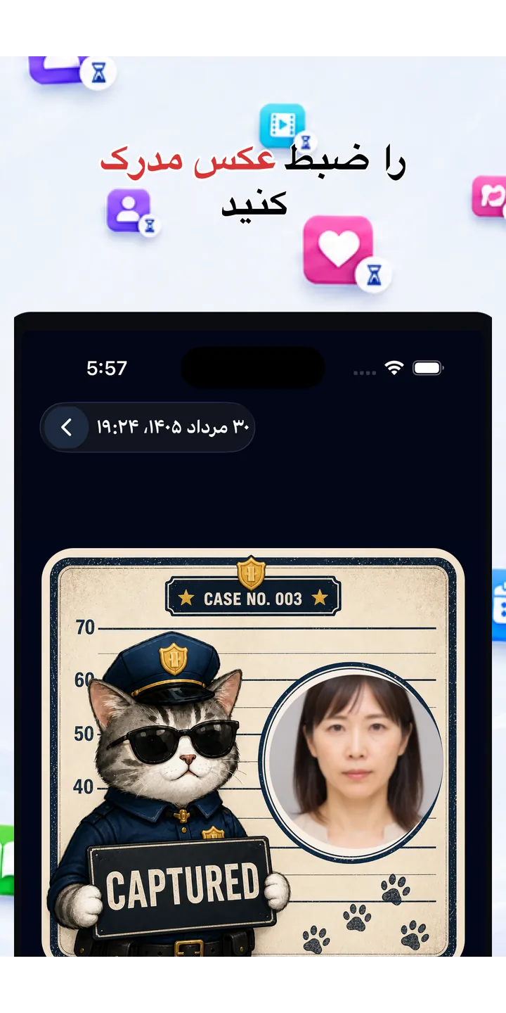 Officer Meow history screen showing focus activity over time