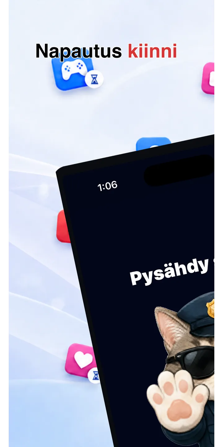 Officer Meow home screen showing today’s focus patrol