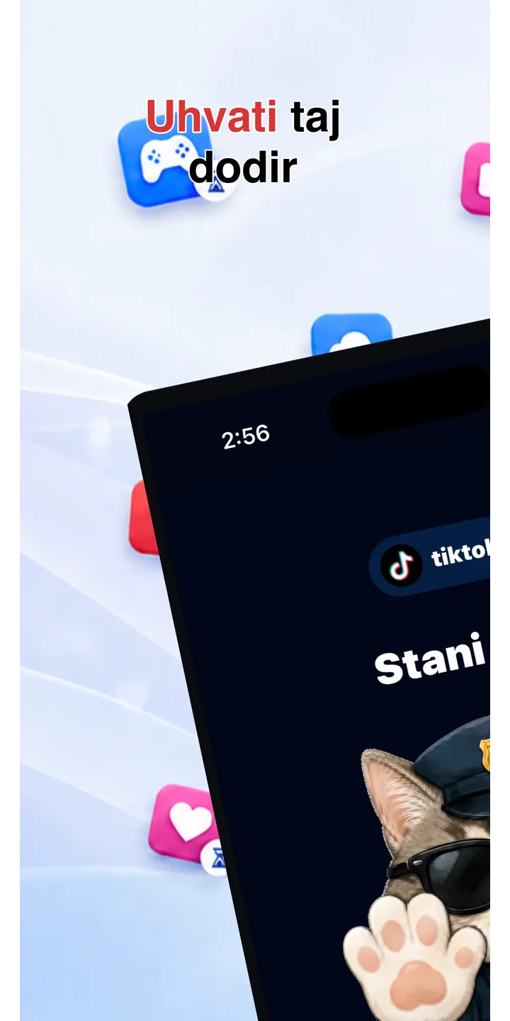 Officer Meow home screen showing today’s focus patrol