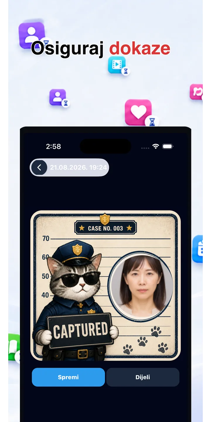 Officer Meow history screen showing focus activity over time