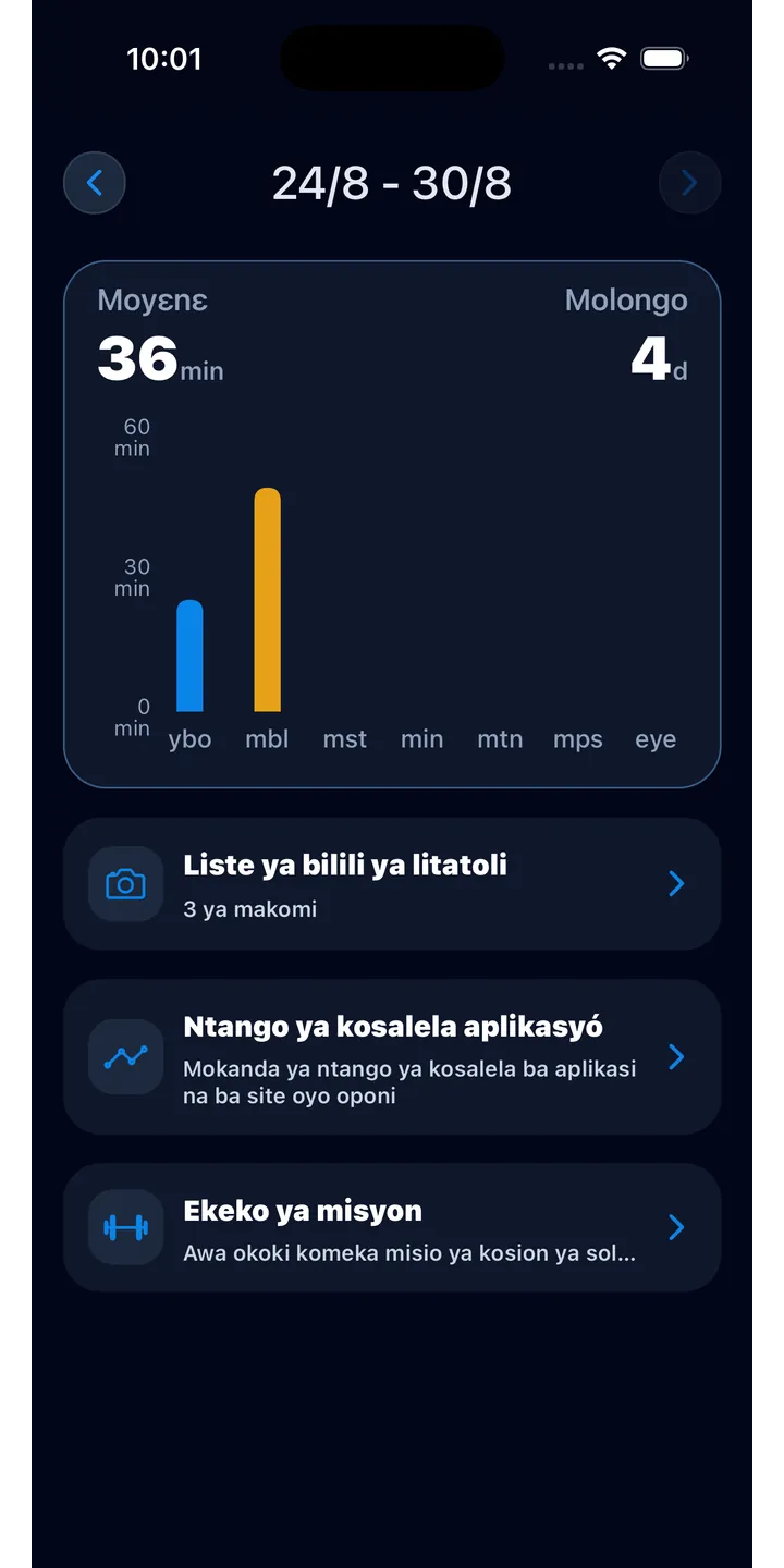 Officer Meow statistics screen showing focus trends