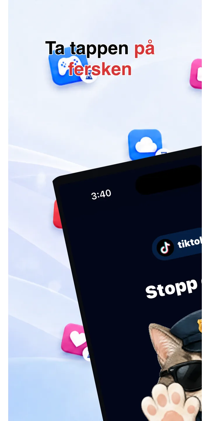 Officer Meow home screen showing today’s focus patrol