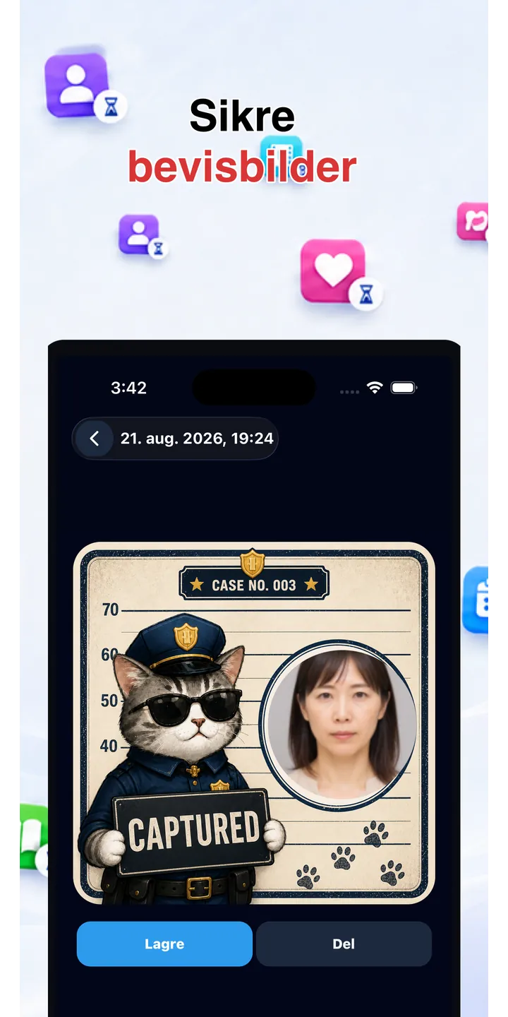Officer Meow history screen showing focus activity over time