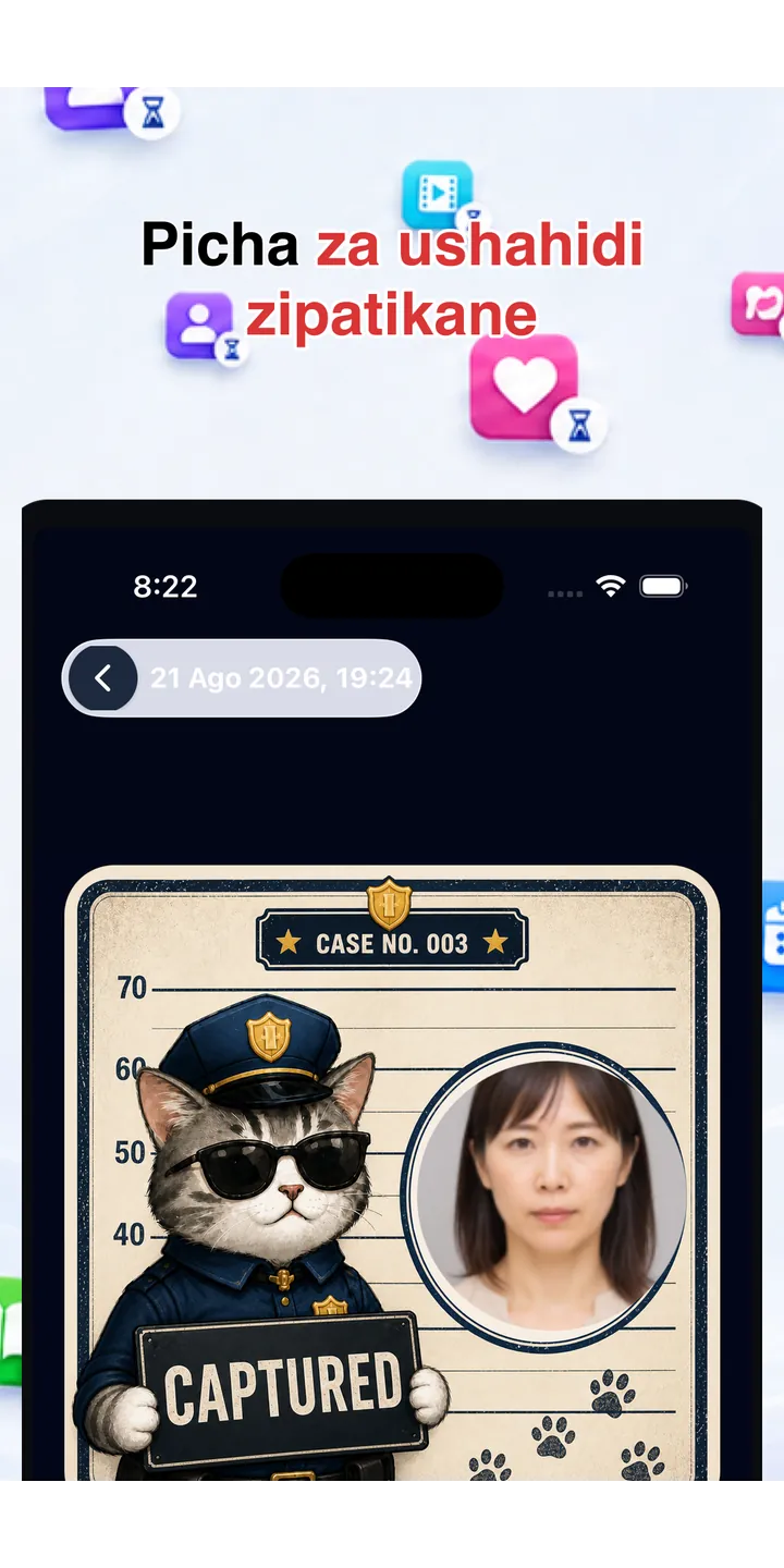 Officer Meow history screen showing focus activity over time