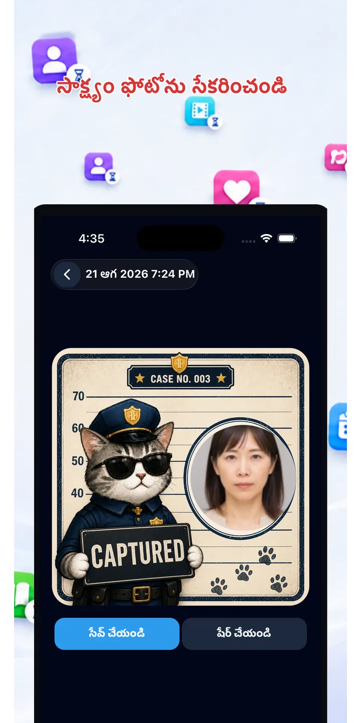 Officer Meow history screen showing focus activity over time