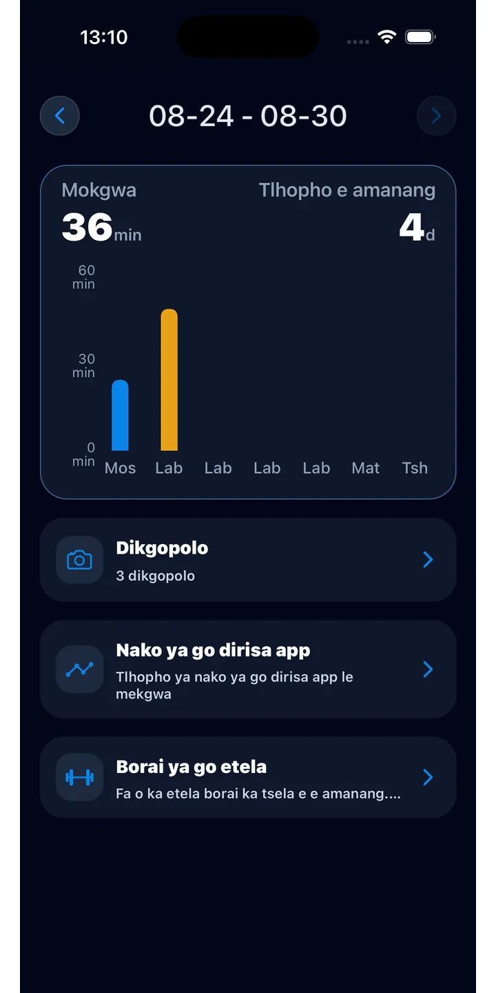 Officer Meow statistics screen showing focus trends