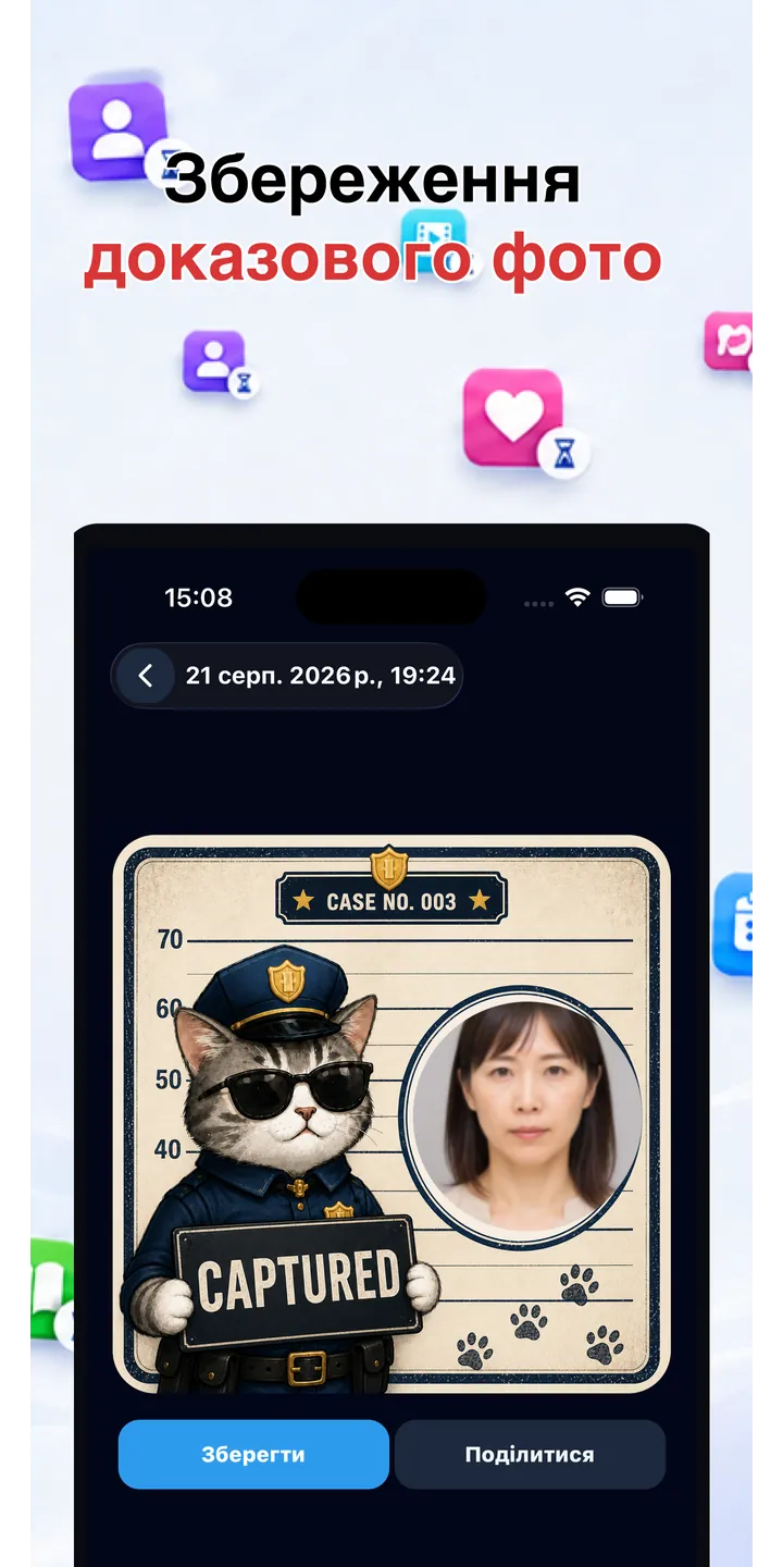 Officer Meow history screen showing focus activity over time