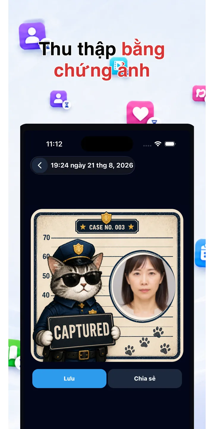 Officer Meow history screen showing focus activity over time