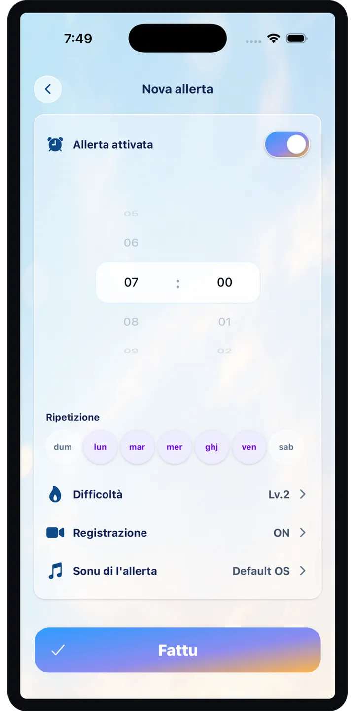 PoseUp history screenshot showing saved morning scores and records