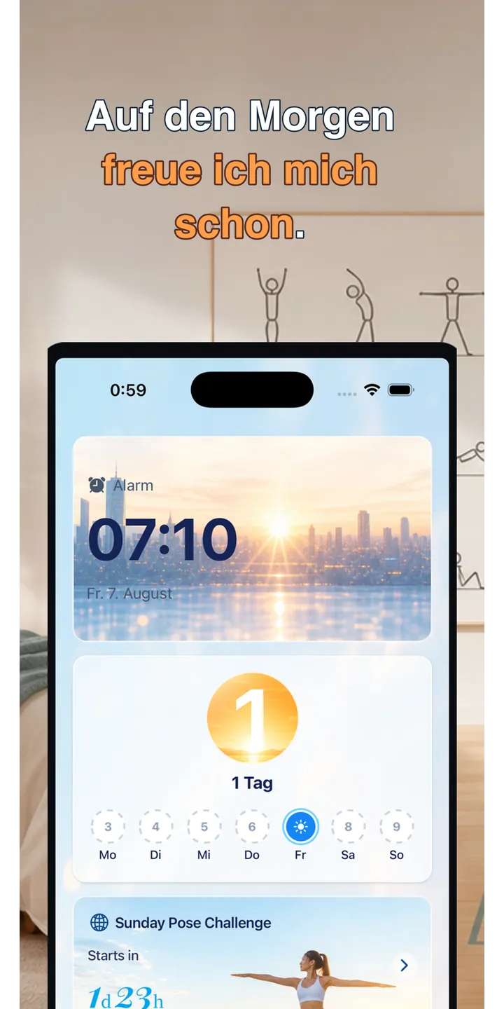 PoseUp history screenshot showing saved morning scores and records