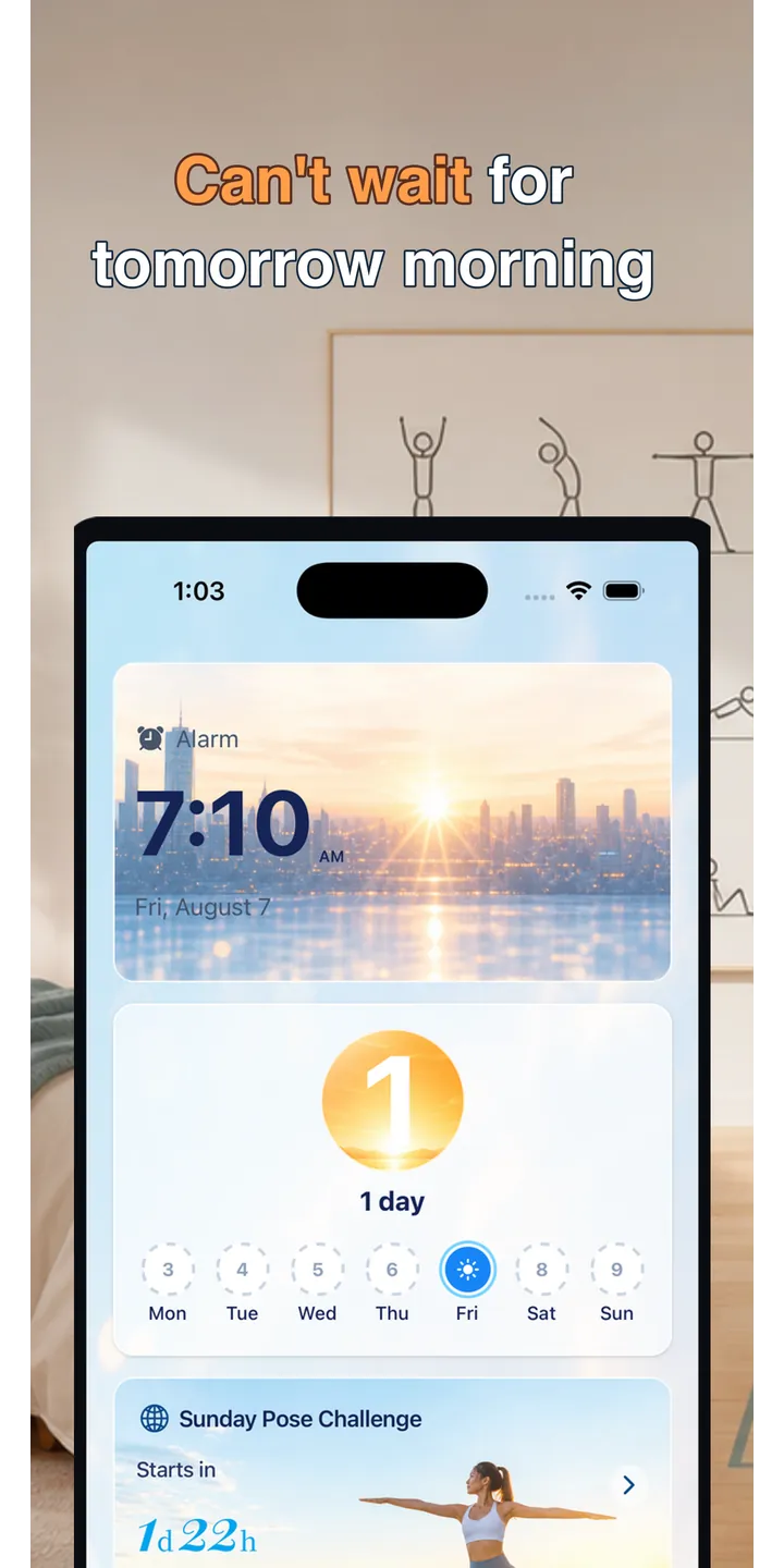 PoseUp history screenshot showing saved morning scores and records