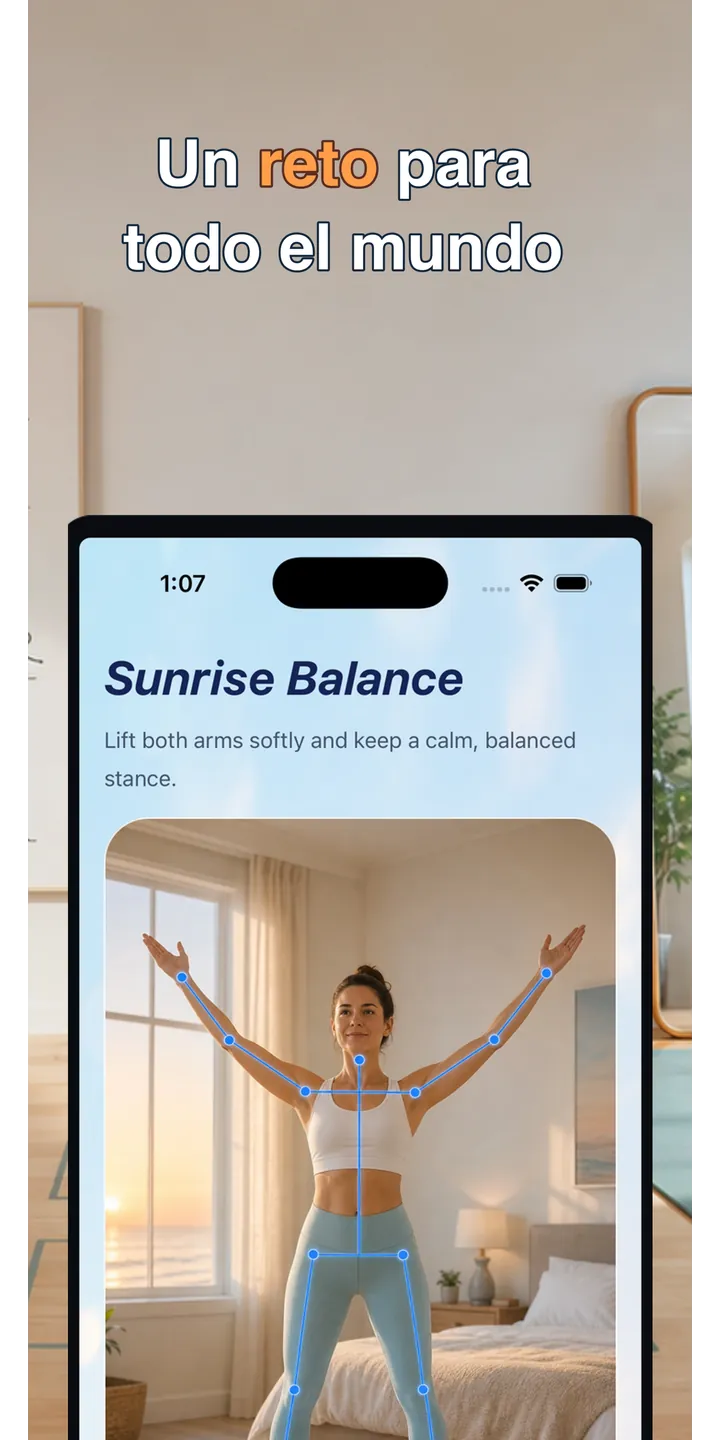 PoseUp share editor screenshot showing social-ready morning content