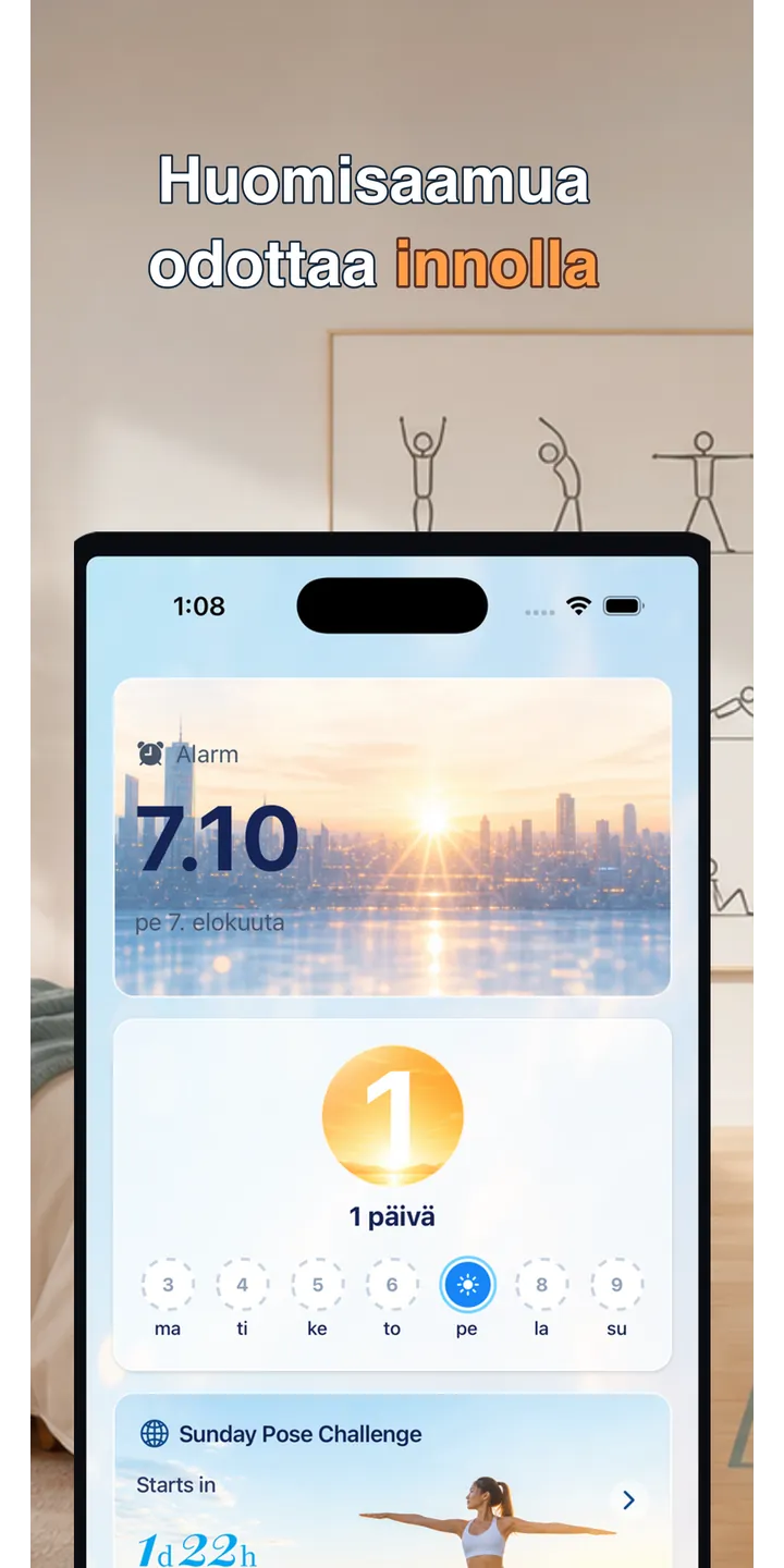 PoseUp history screenshot showing saved morning scores and records