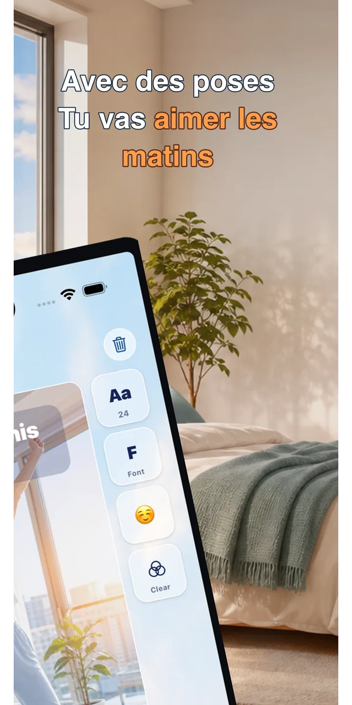 PoseUp alarm setup screenshot showing pose-based alarm details