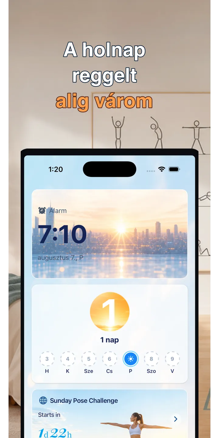 PoseUp history screenshot showing saved morning scores and records