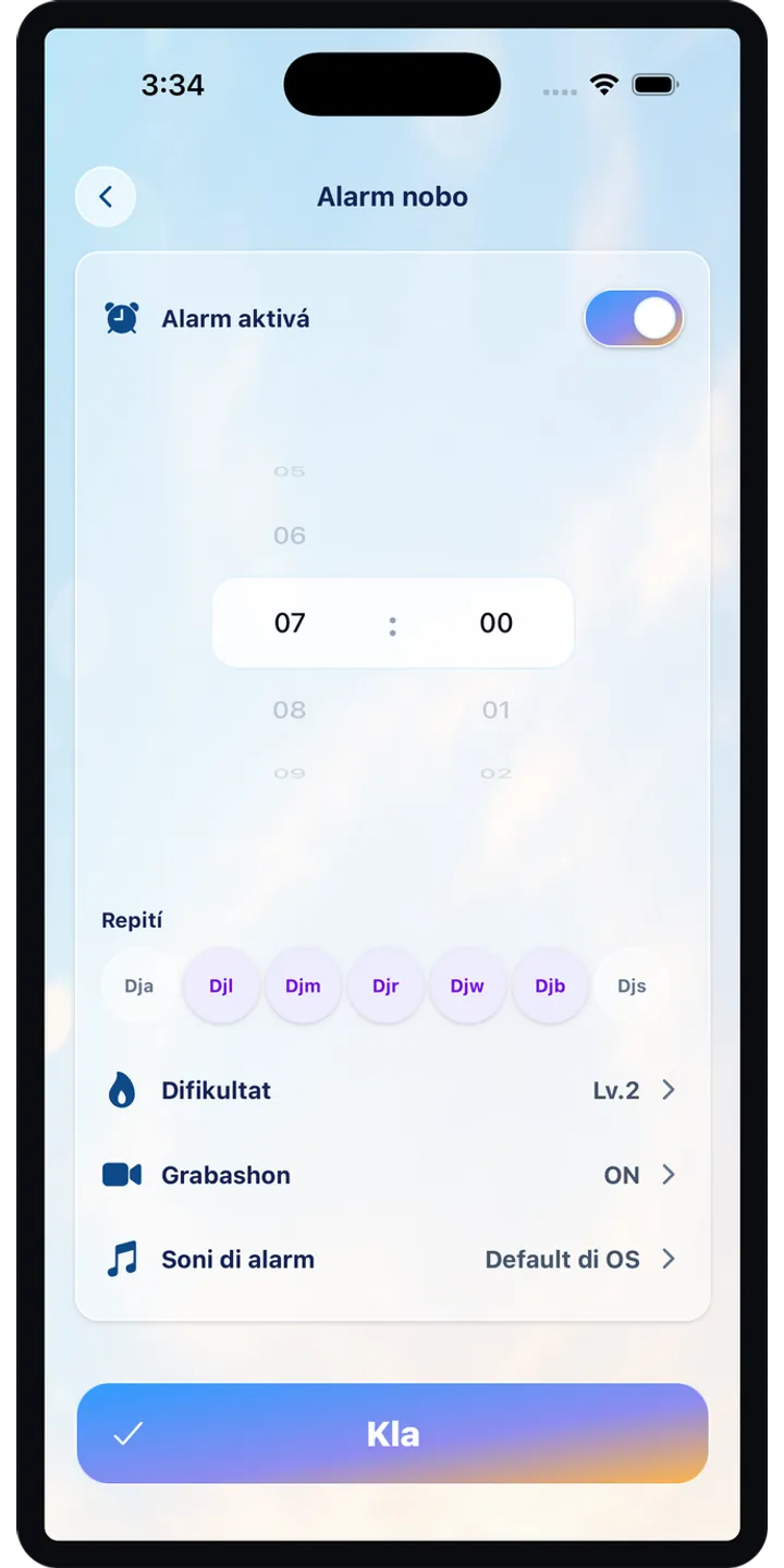 PoseUp history screenshot showing saved morning scores and records