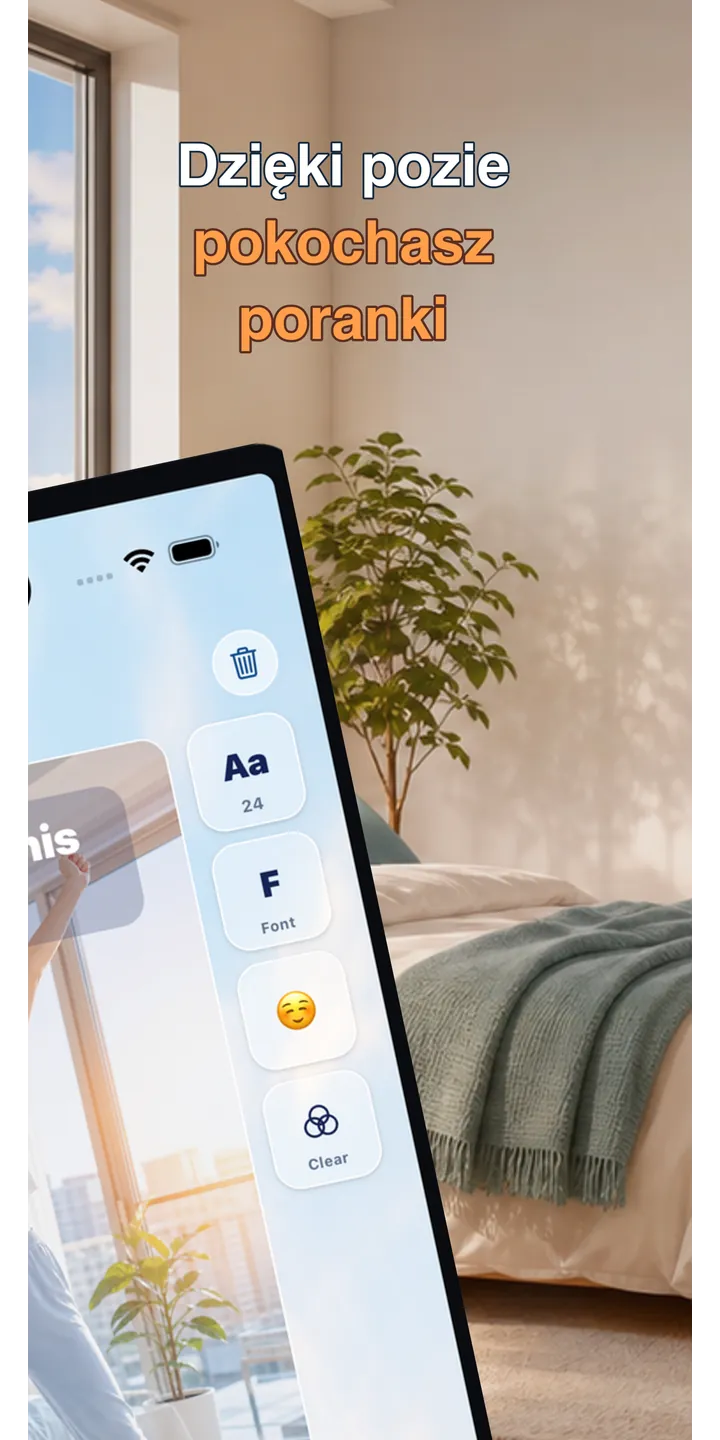 PoseUp alarm setup screenshot showing pose-based alarm details