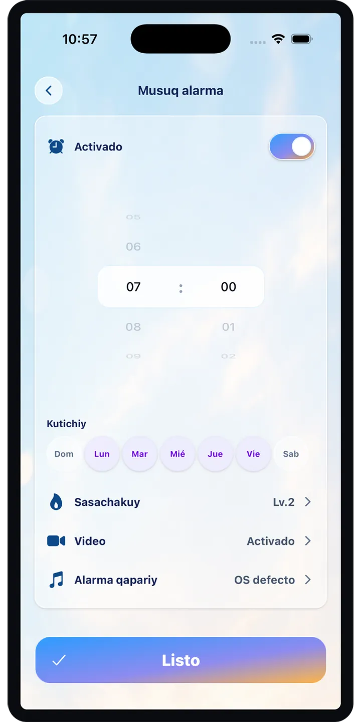 PoseUp history screenshot showing saved morning scores and records