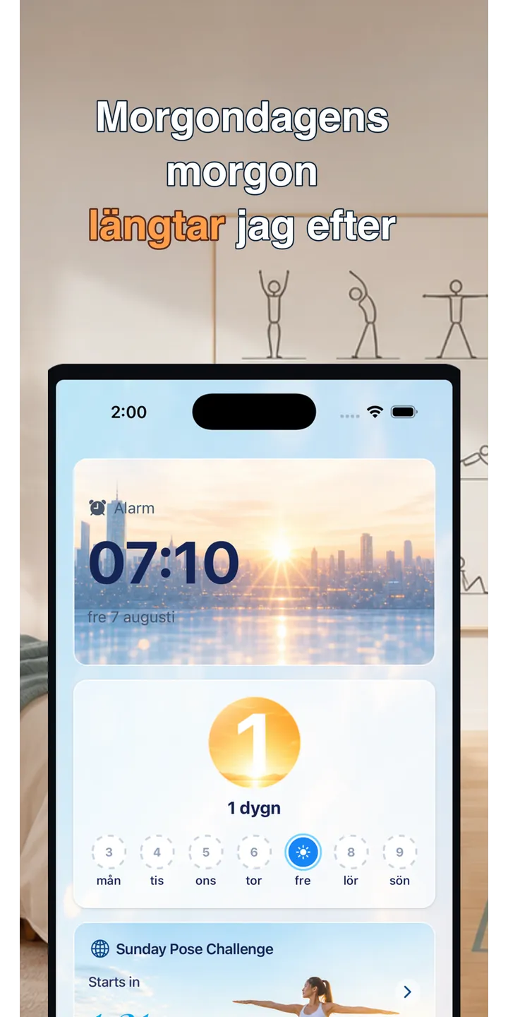 PoseUp history screenshot showing saved morning scores and records