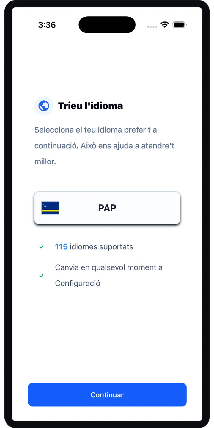 Shiballet home screen screenshot showing the tap-first smoking urge flow