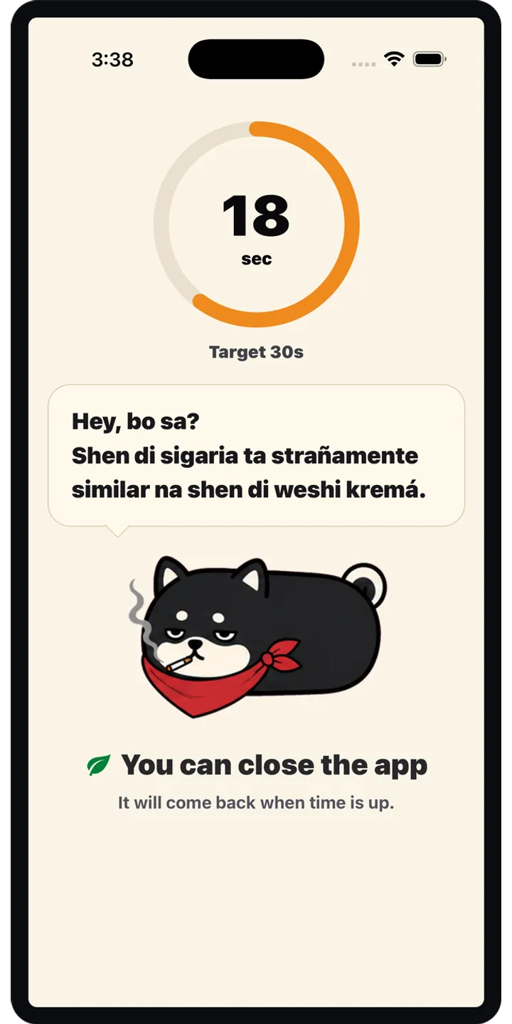 Shiballet report screen screenshot showing weekly held-seconds and share card