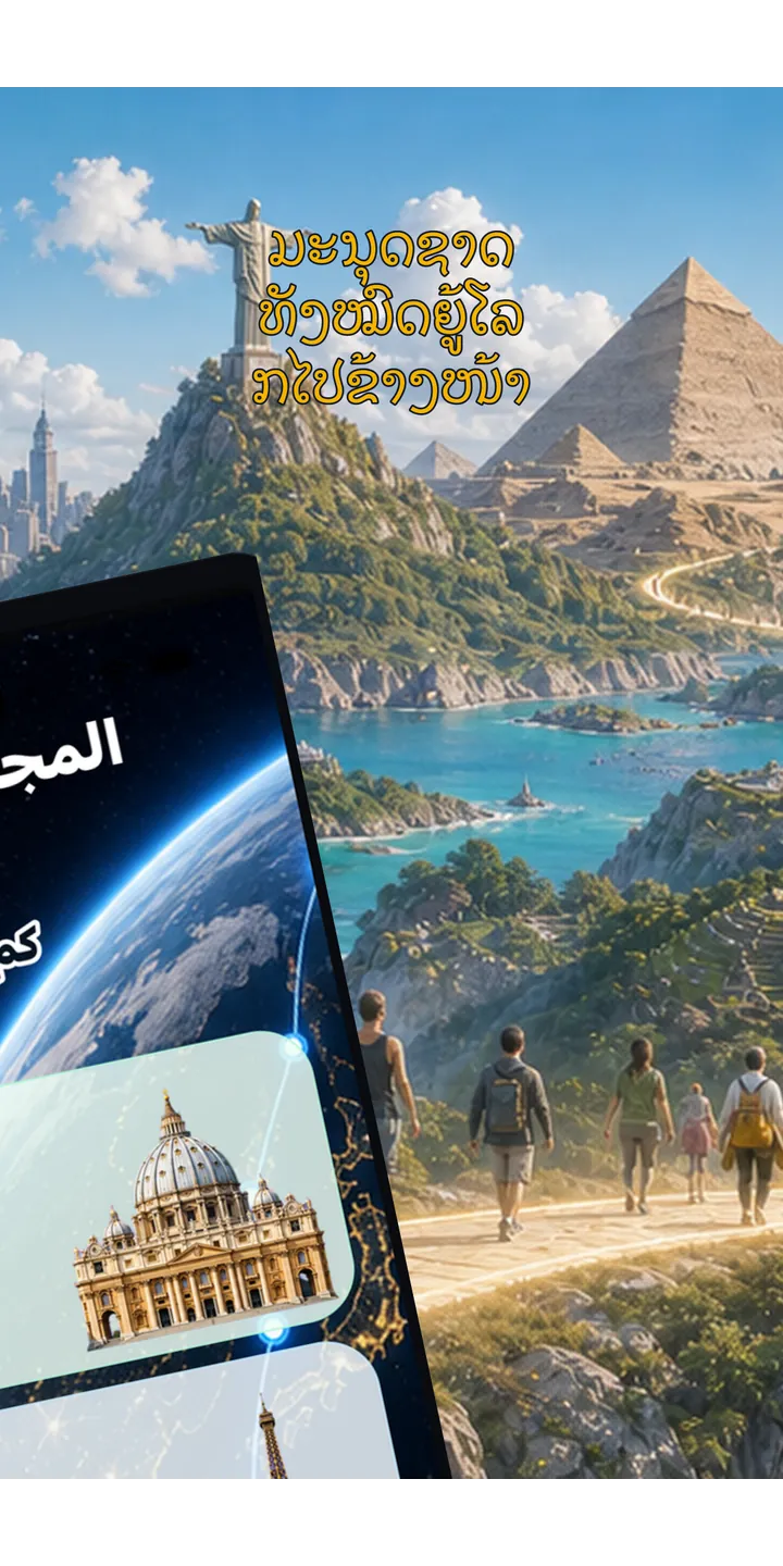 WorldStep journey screen showing your life distance mapped to world-scale destinations