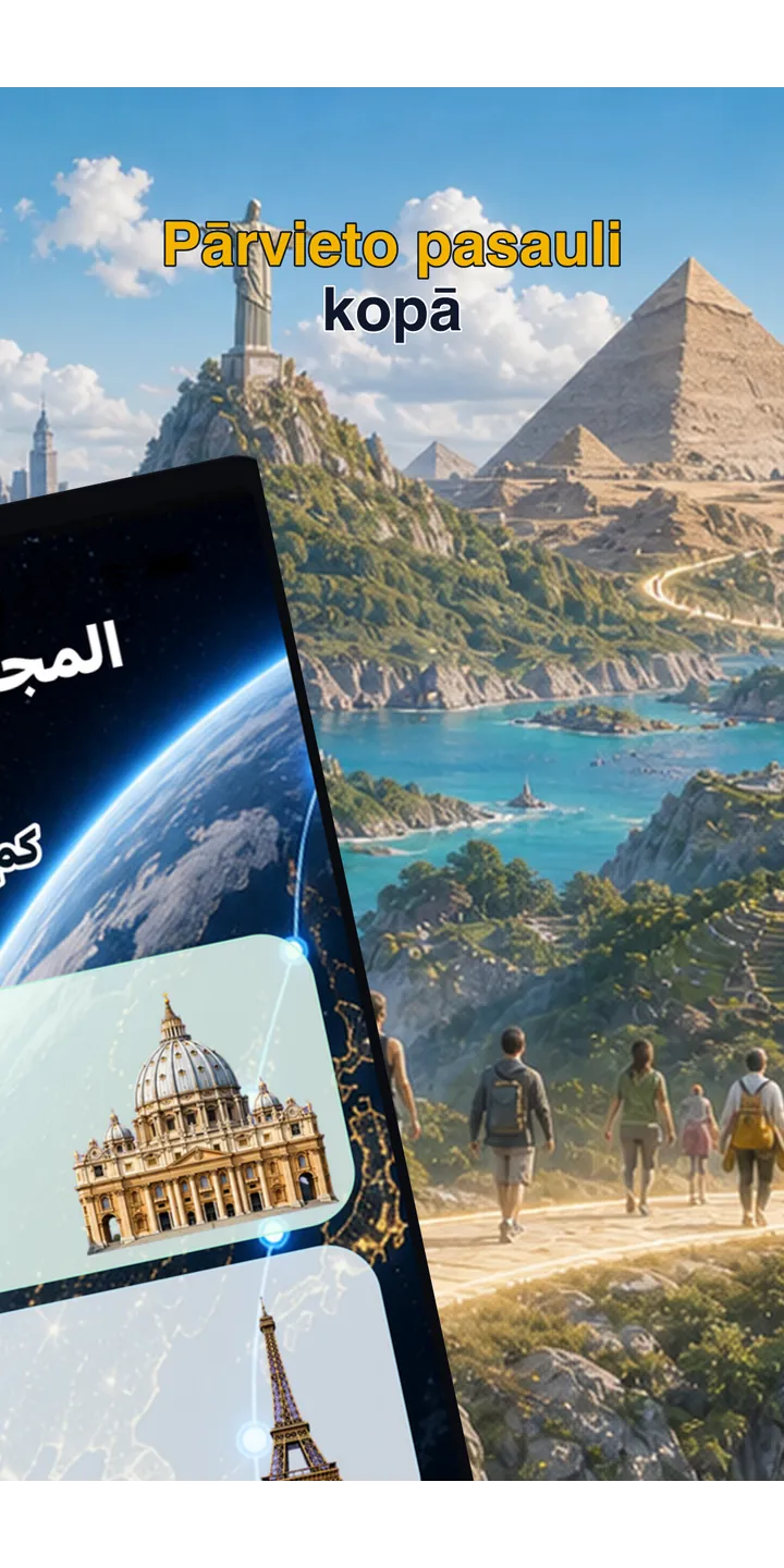 WorldStep journey screen showing your life distance mapped to world-scale destinations