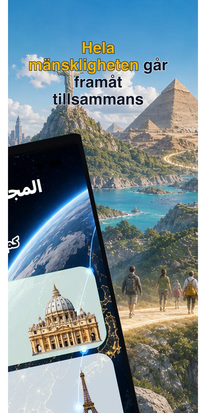 WorldStep journey screen showing your life distance mapped to world-scale destinations